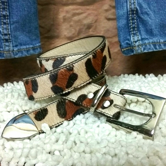 Leatherock Accessories - Leatherock Belt Calf Hair Leopard Print 💟👉HP👈💟